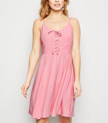 Petite Pink Knee Length Dresses